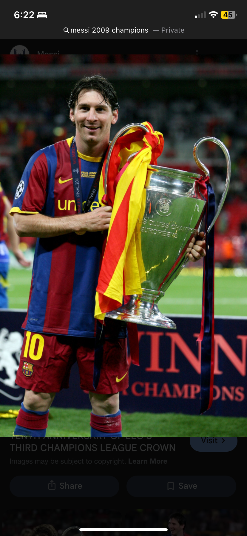 Lionel Messi 2011 jersey