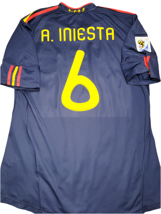 Andres Iniesta 2010 World Cup Final Retro Jersey